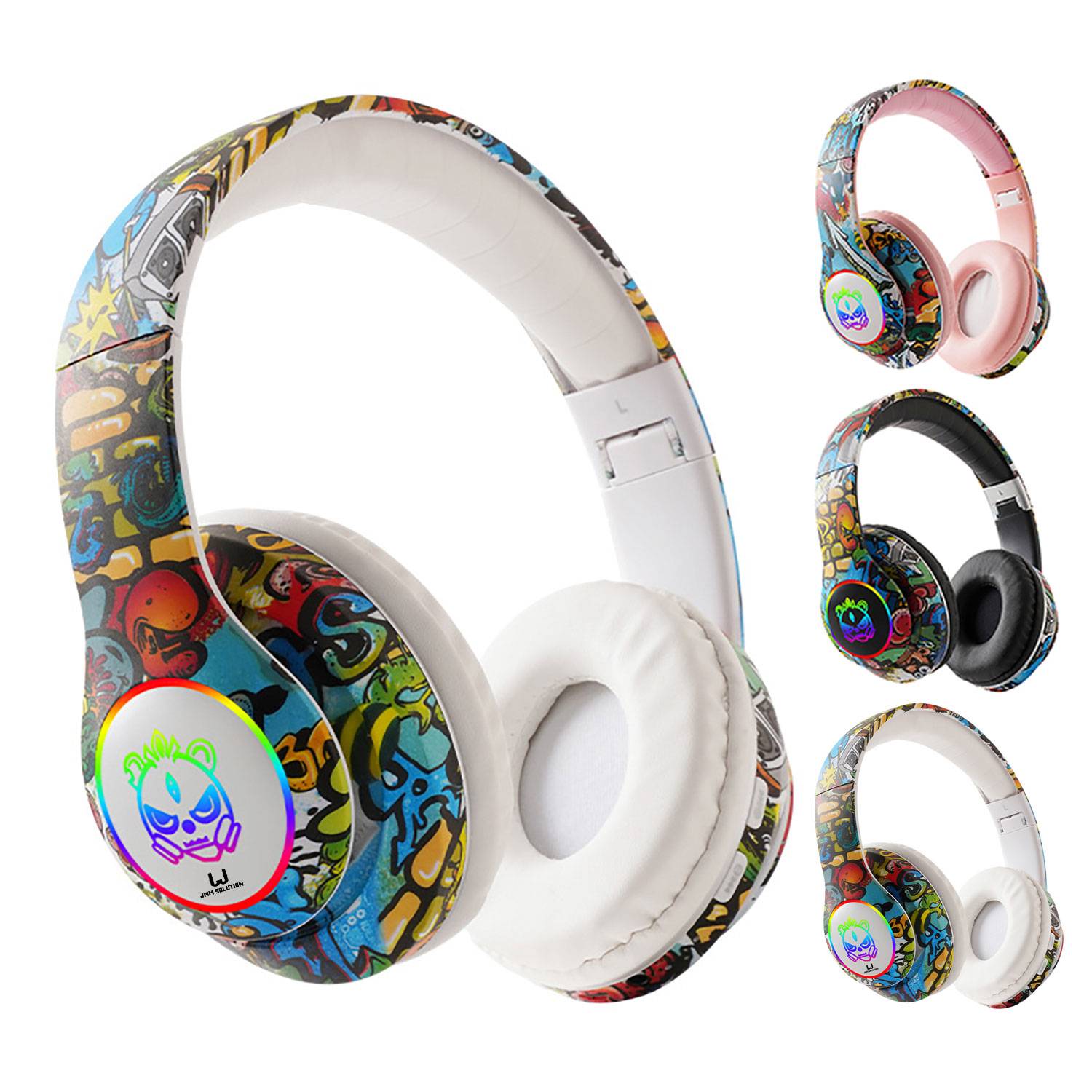 Adjustable Wireless Gaming Headset W/ Noise Cancelling 4