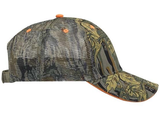 OTTO CAP® Camouflage 6 Panel Low Profile Mesh Back Trucker Hat 28