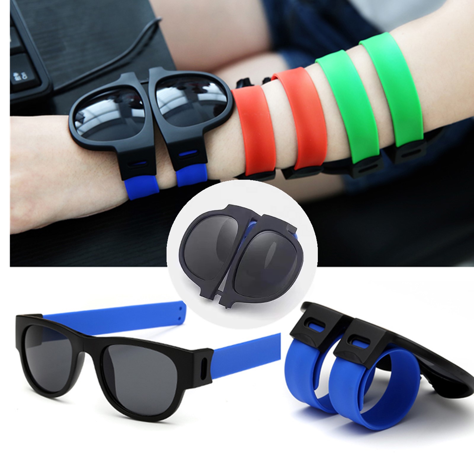 Slap Foldable Bracelet Sunglasses 4