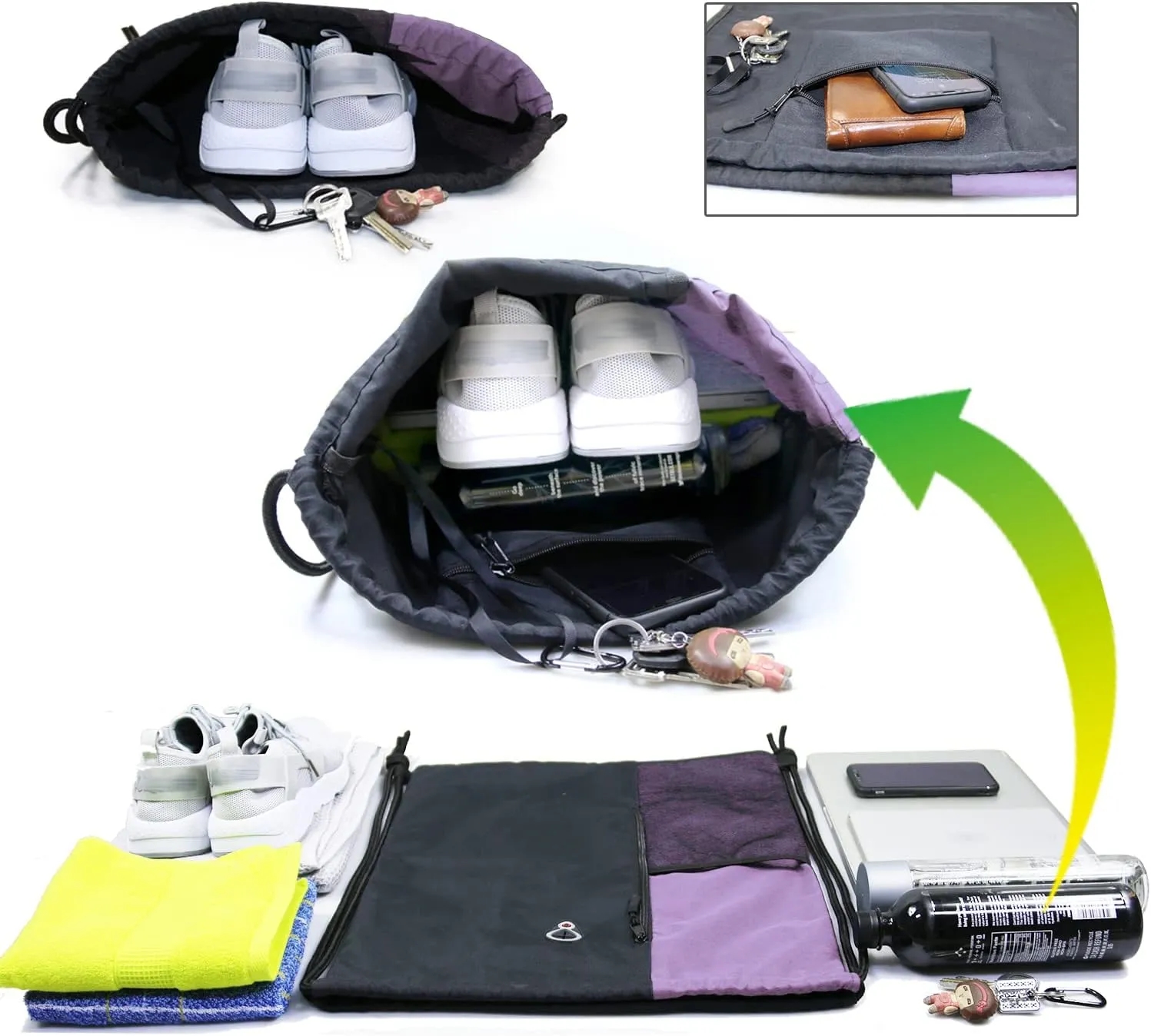 Sports Drawstring Backpack Bag 3