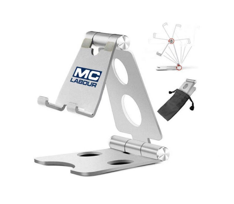 Three-Fold Aluminum Compact Phone Stand and Holder 3