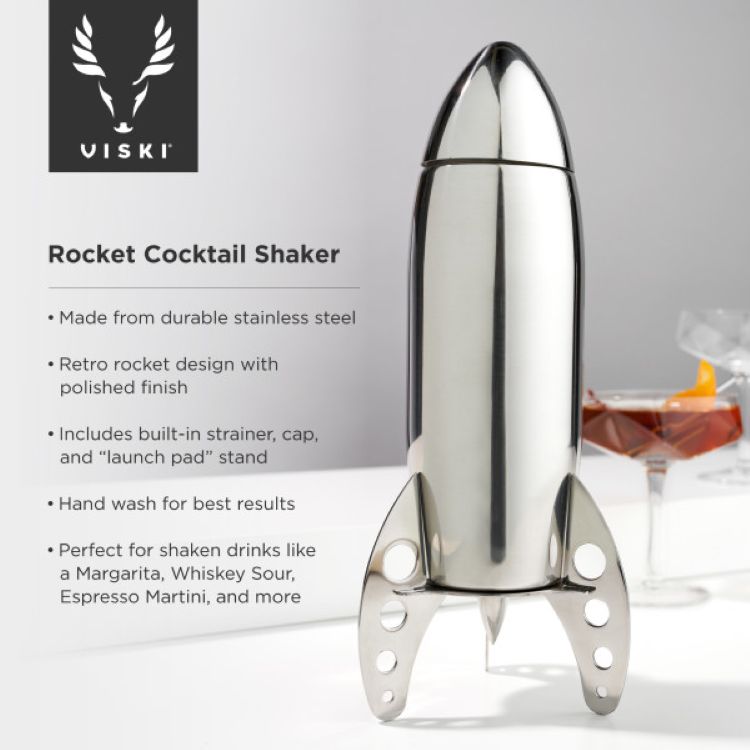 Viski® Rocket Cocktail Shaker 6