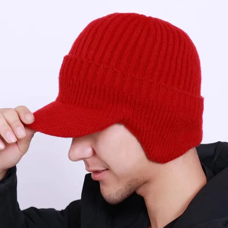Winter For Men Outdoor Fleece Hat Scarf Set 6