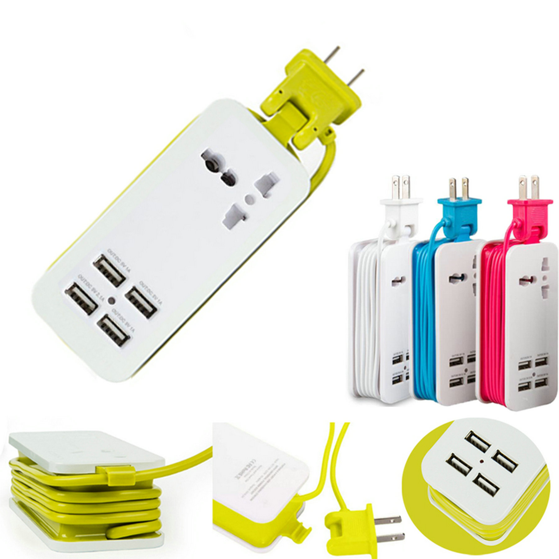 4 Ports USB Universal Socket 1