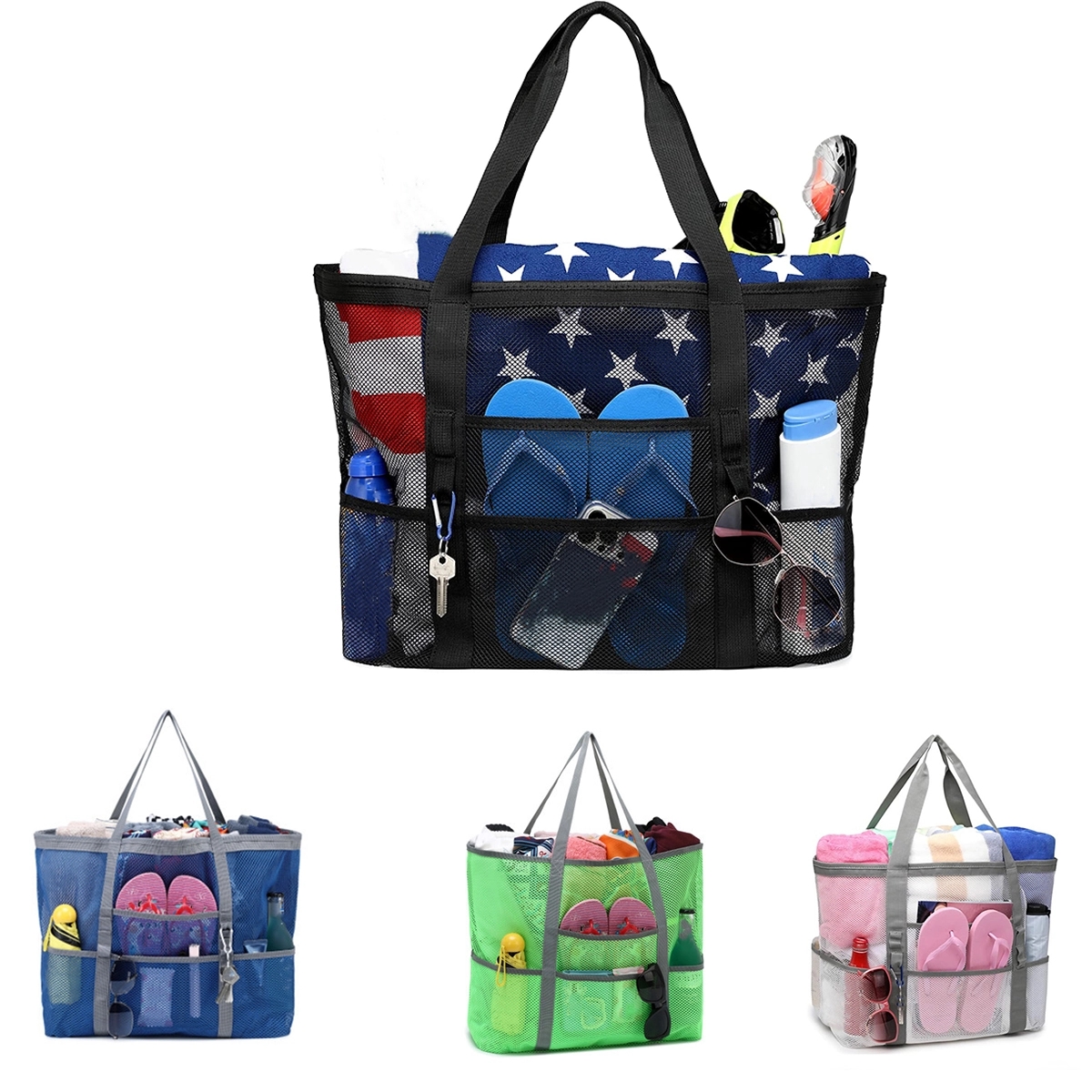 Oversized Mesh Beach Tote Toy Bag 3