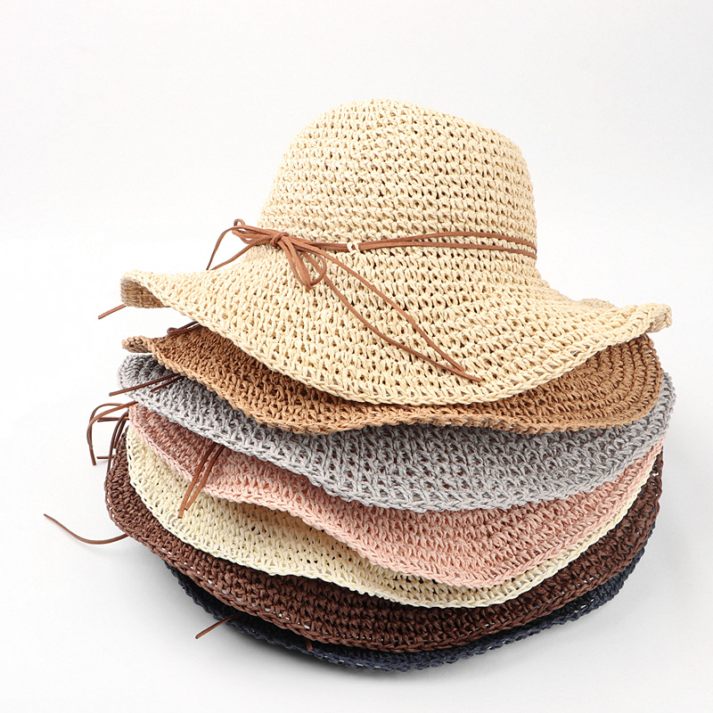 Summer Beach Crocheted Straw Sun Hat 6