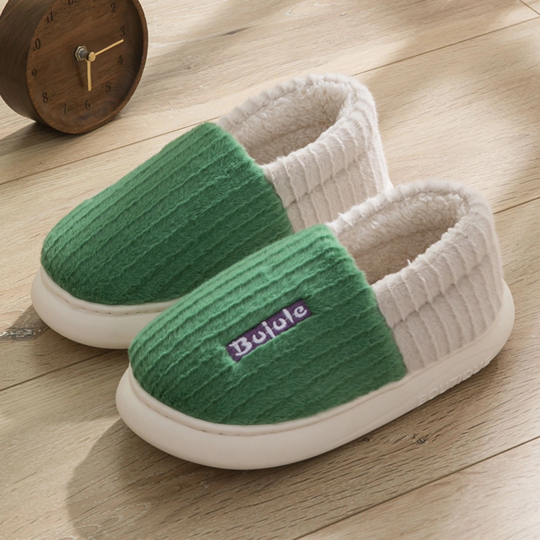 Comfy Faux Fur House Slipper Scuff Foam Slip Anti-Skid Sole 5