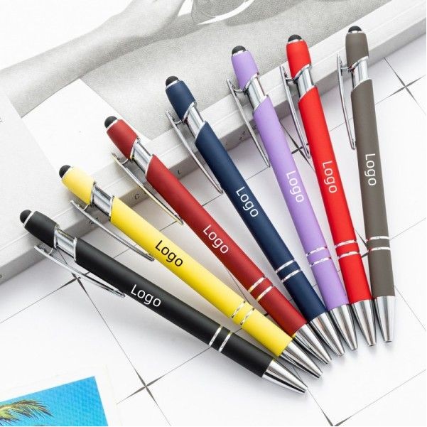 Softy Metal Pen With Stylus - Laser Engraved 1