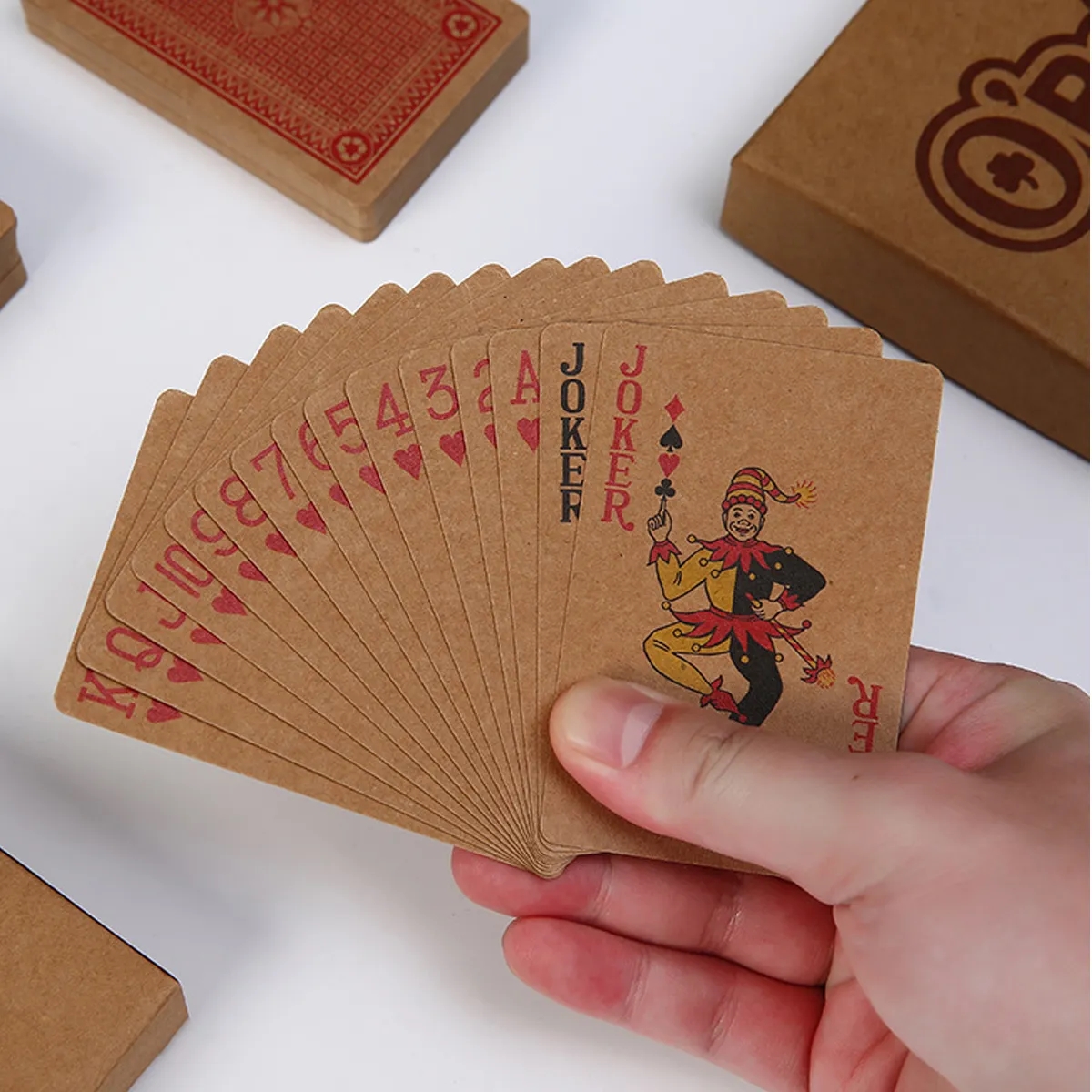 Custom Kraft Paper Playing Cards With Tuck Box 3