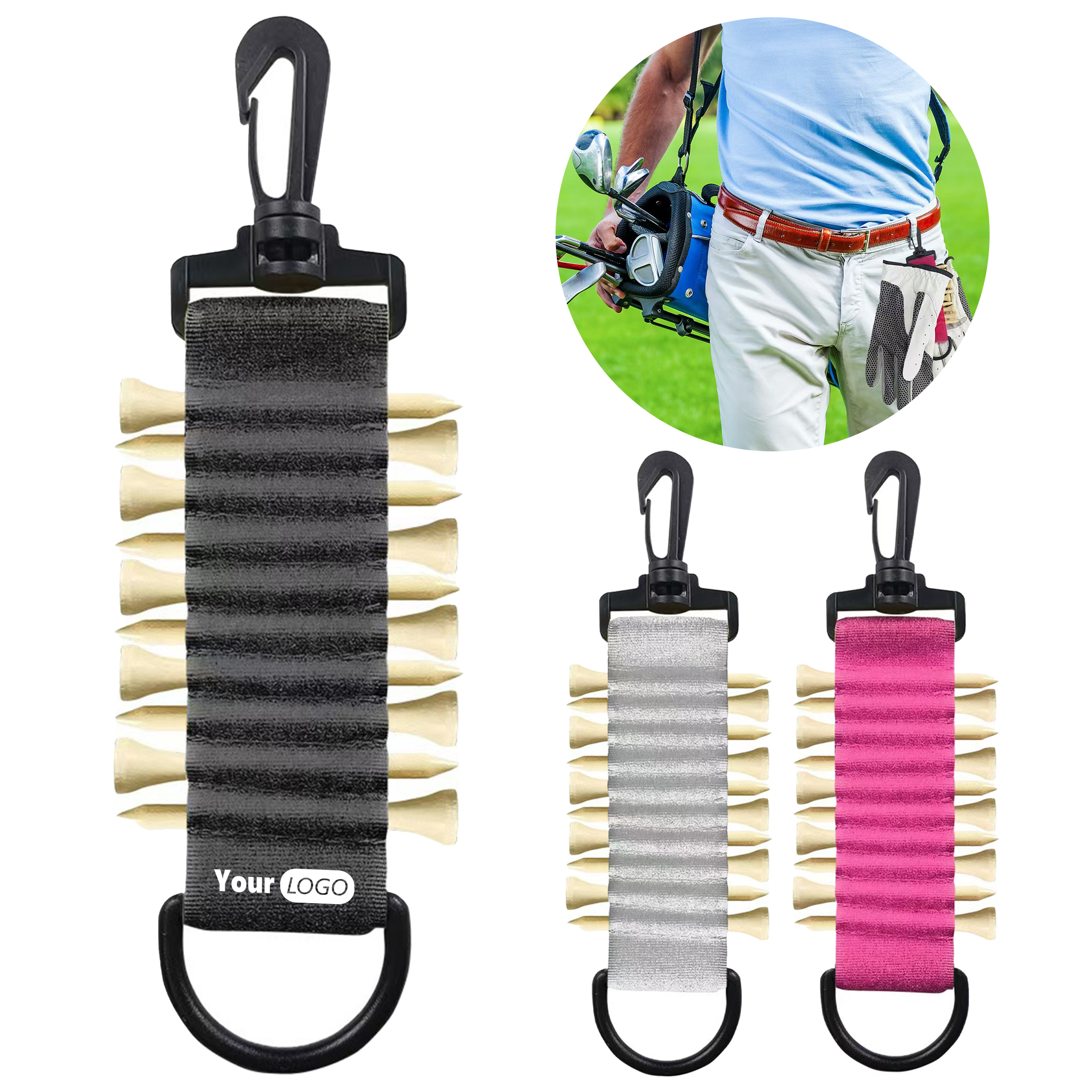 Magic Hair Golf Double-Sided Hook And Loop Nail Clip 2