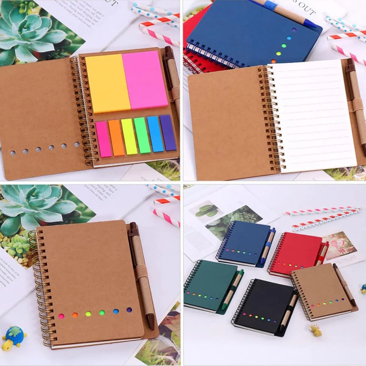 Multi-Functional Notebook with Sticky Notes and Flags & Pen 4