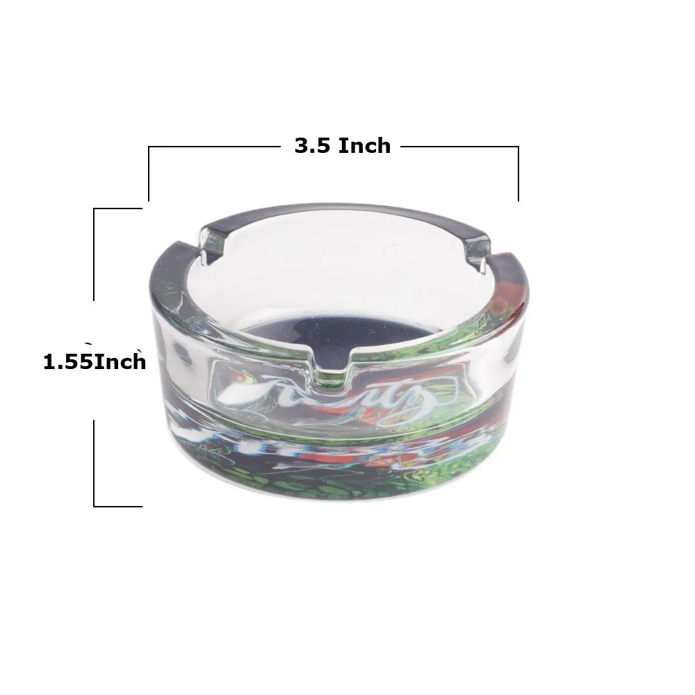 3.5'' Round Glass Ashtray 2