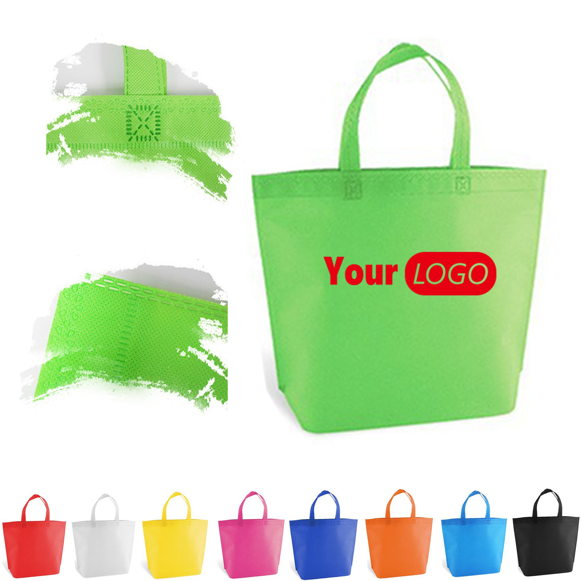 Customizable Logo High Capacity Non-Woven Tote Bags MOQ50 1
