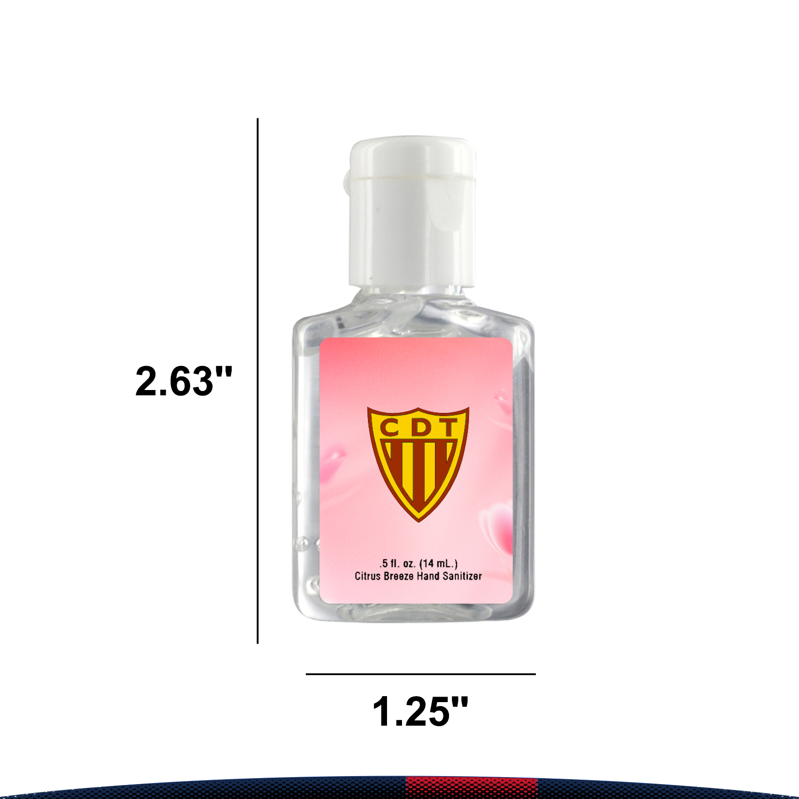 0.5 oz. Memphis Clear Sanitizer in Clear Bottle 3
