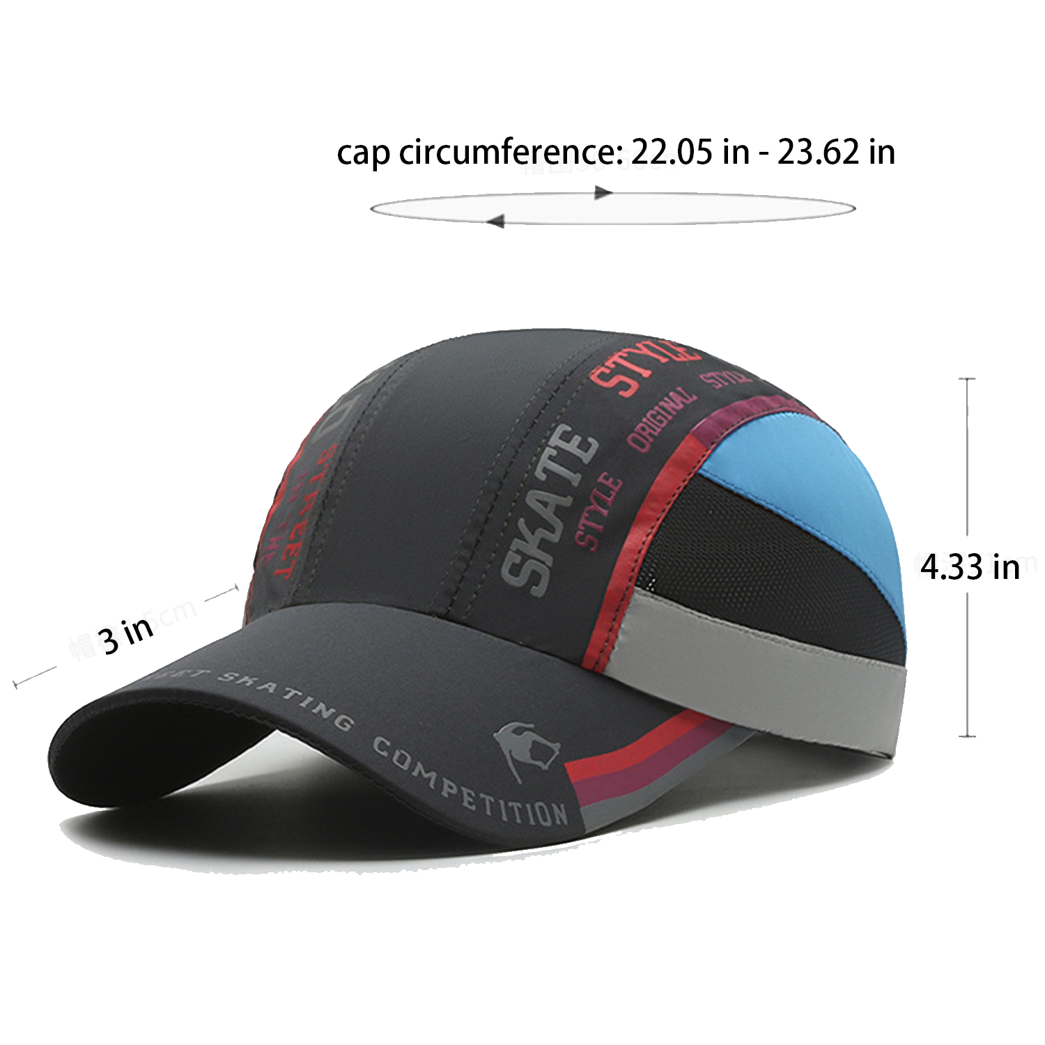 Adjustable Printed Patchwork Baseball Cap 2