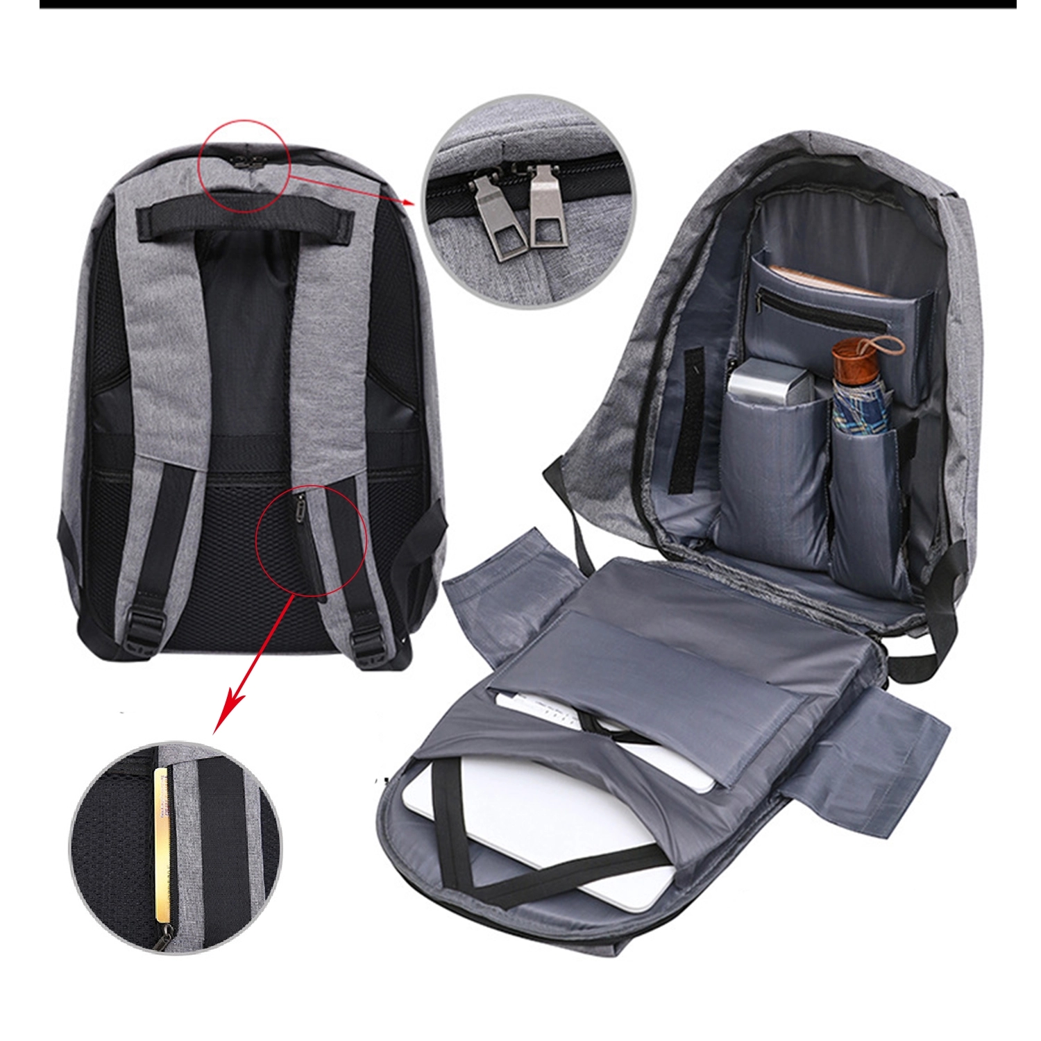 USB Charging Waterproof Backpack 4