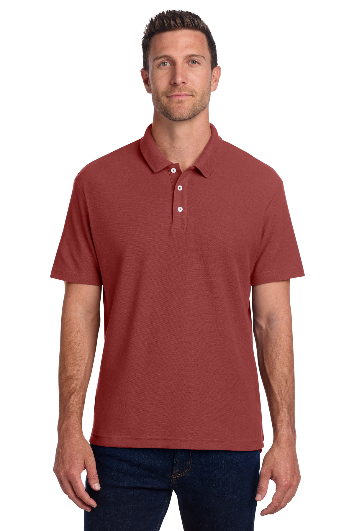 Port Authority C-FREE Cotton Blend Pique Polo K867 6