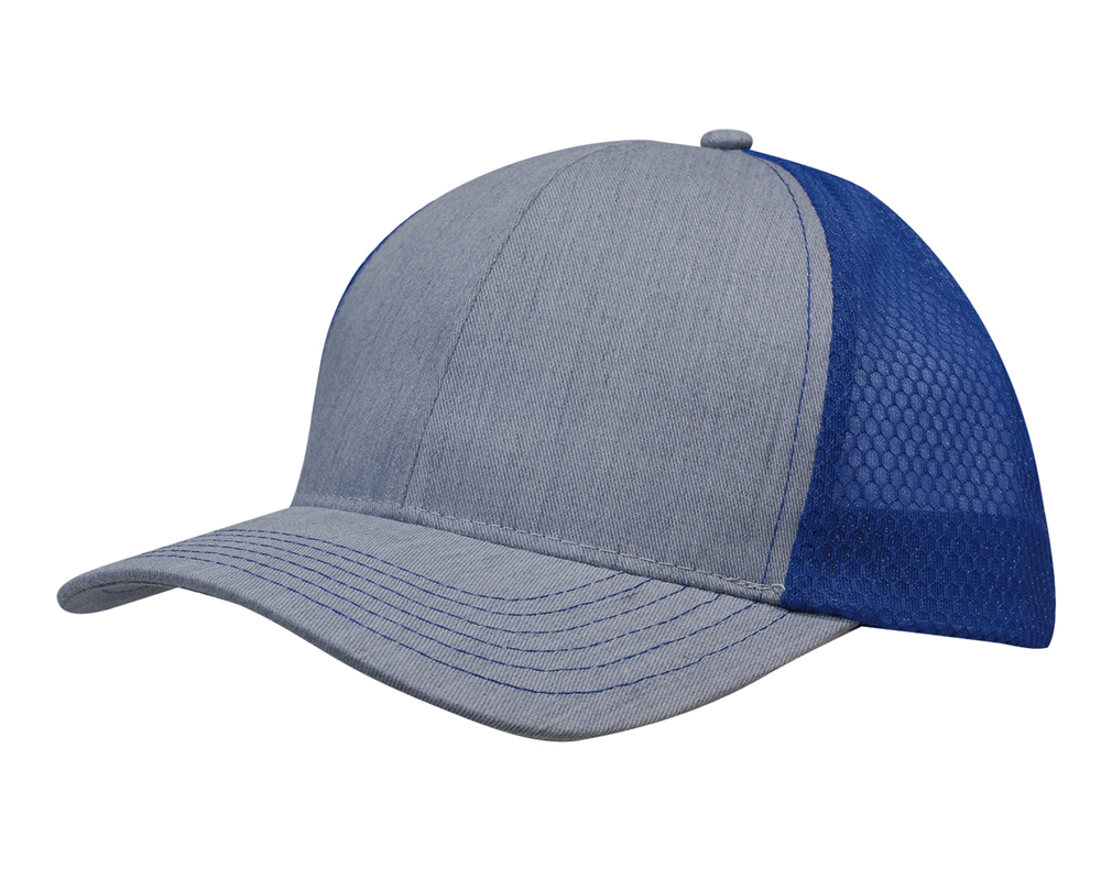 Light Brushed Poly Cotton Marle with honeycomb mesh 2