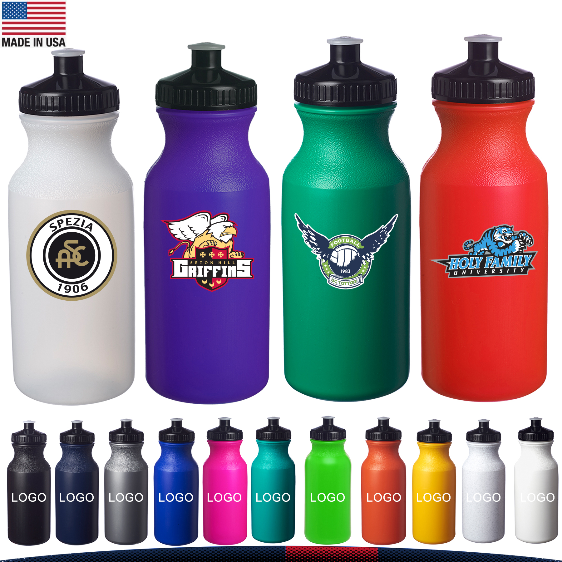 Eamon Plastic Sports Bottle - 20 OZ. 4
