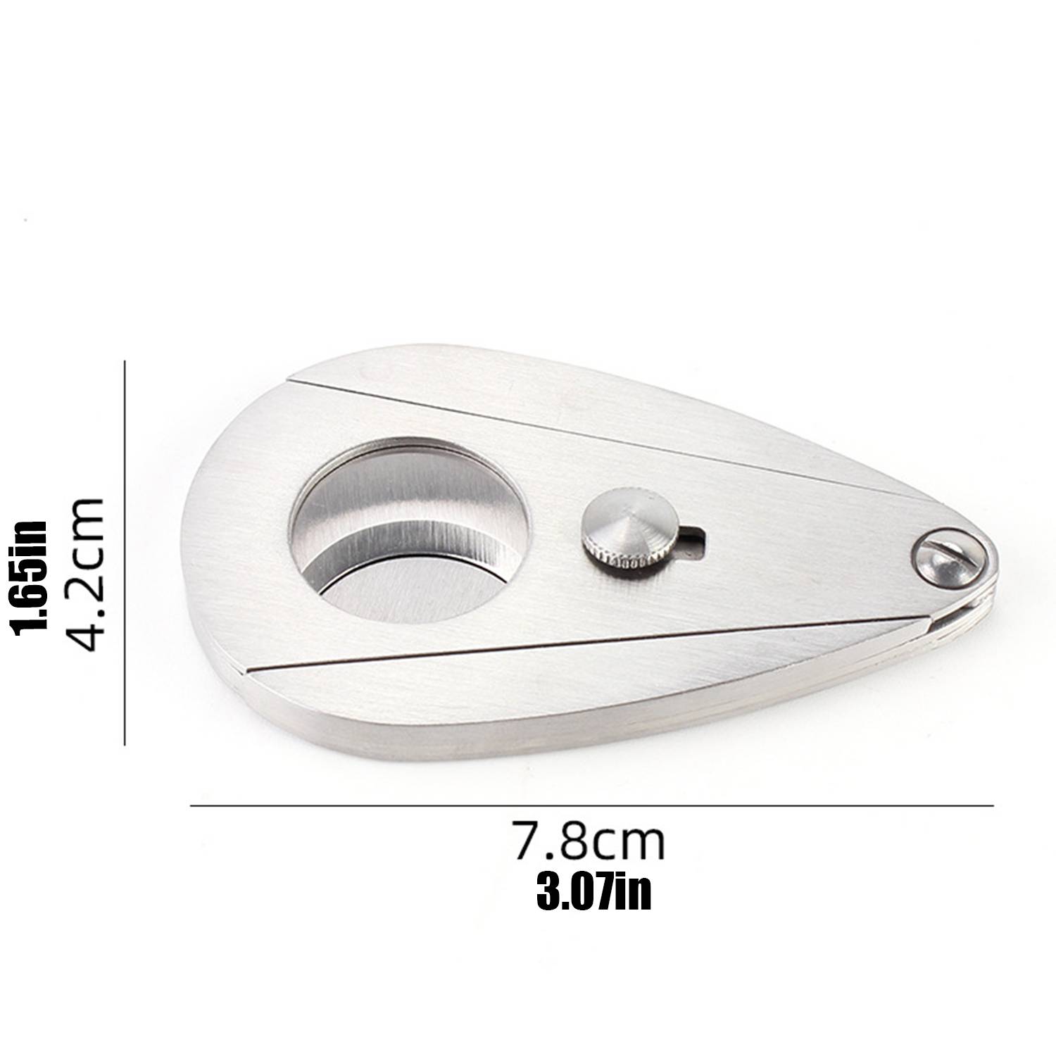 Cigar Cutter Stainless Steel Double Blade Clippers 4
