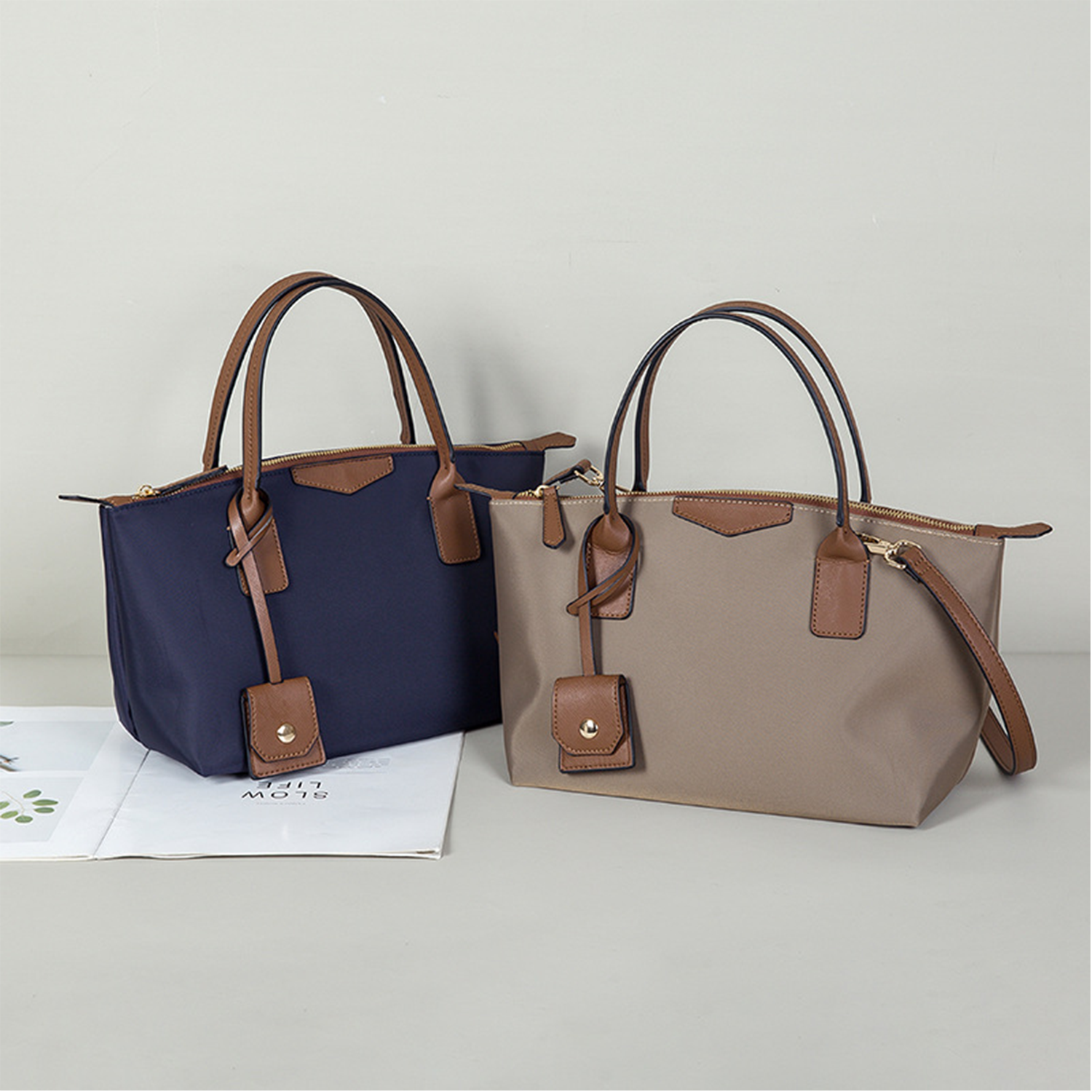 Lightweight Nylon Tote Crossbody Bag 3