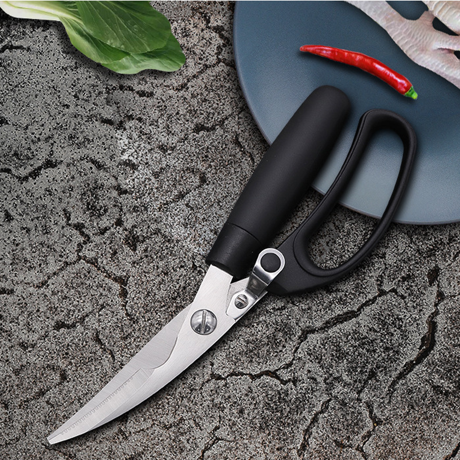 Versatile Home Kitchen Chicken and Fish Bone Cutting Scissor 5