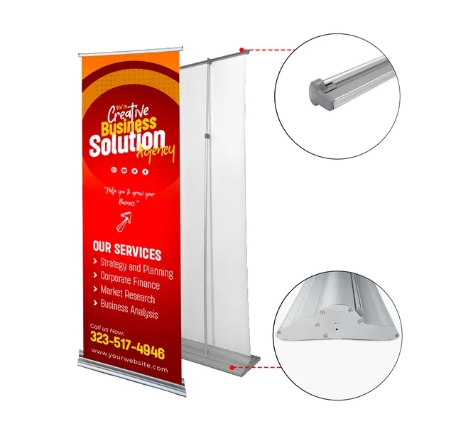 Steppy Retractable Banner Stand Package (30" x 78") 2