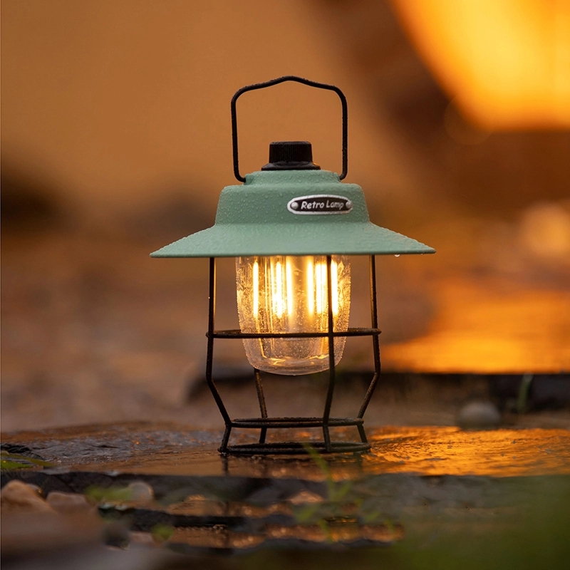 Retro Outdoor Camping Light & Picnic Lantern with Power Bank 4