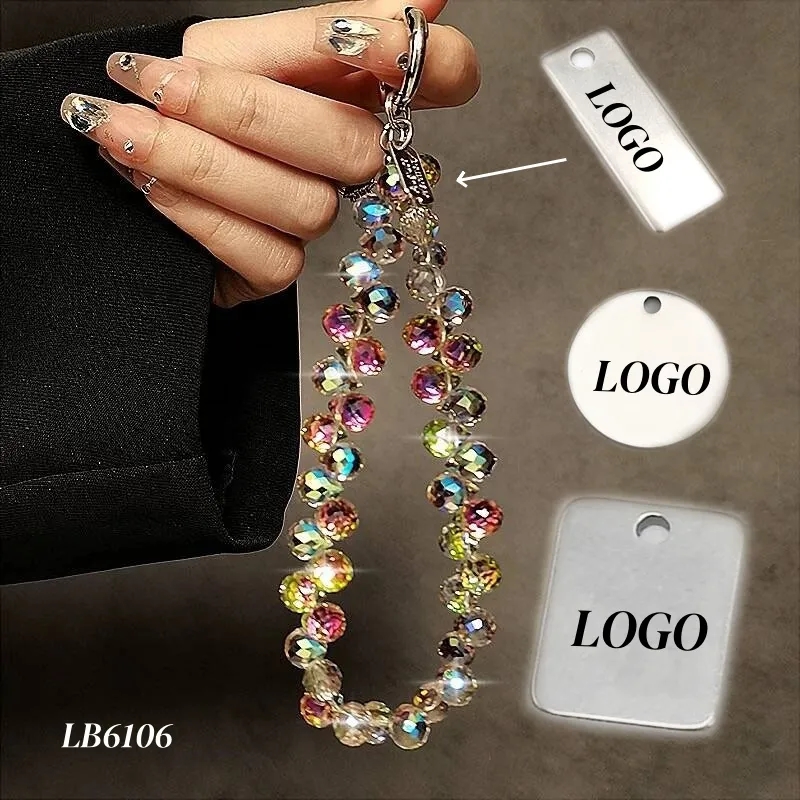Anti Theft Crystal Beaded Phone Strap 7