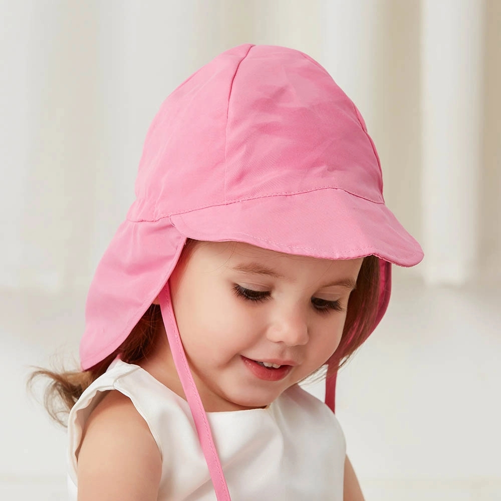 Toddler Beach Bucket Caps W/ Neck Flap 1