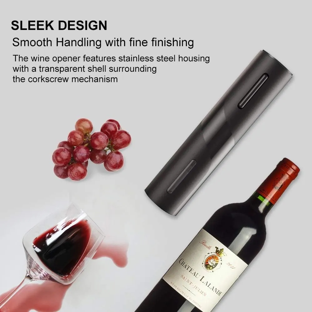 Electric Wine Opener Corkscrew with Foil Cutter 4