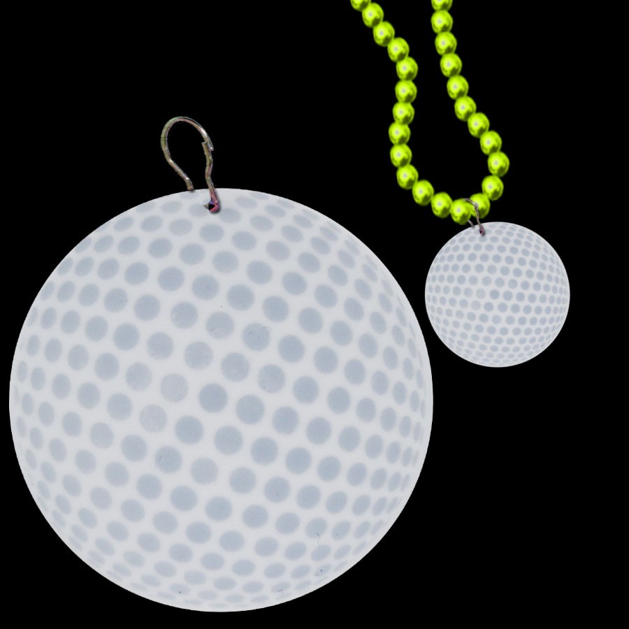 Golf Ball 2 1/2" Plastic badge Medallion 2