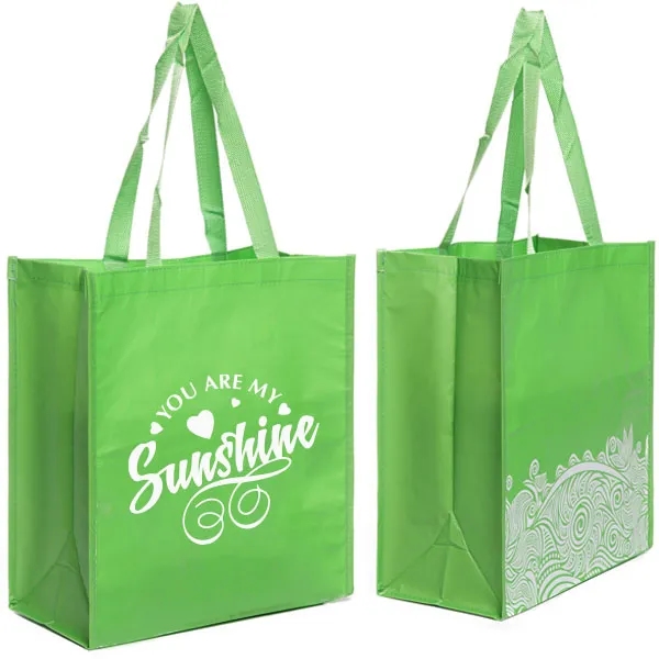 Custom Laminated RPET Gift Bags (9.5"W x 11"H x 7"D) 3