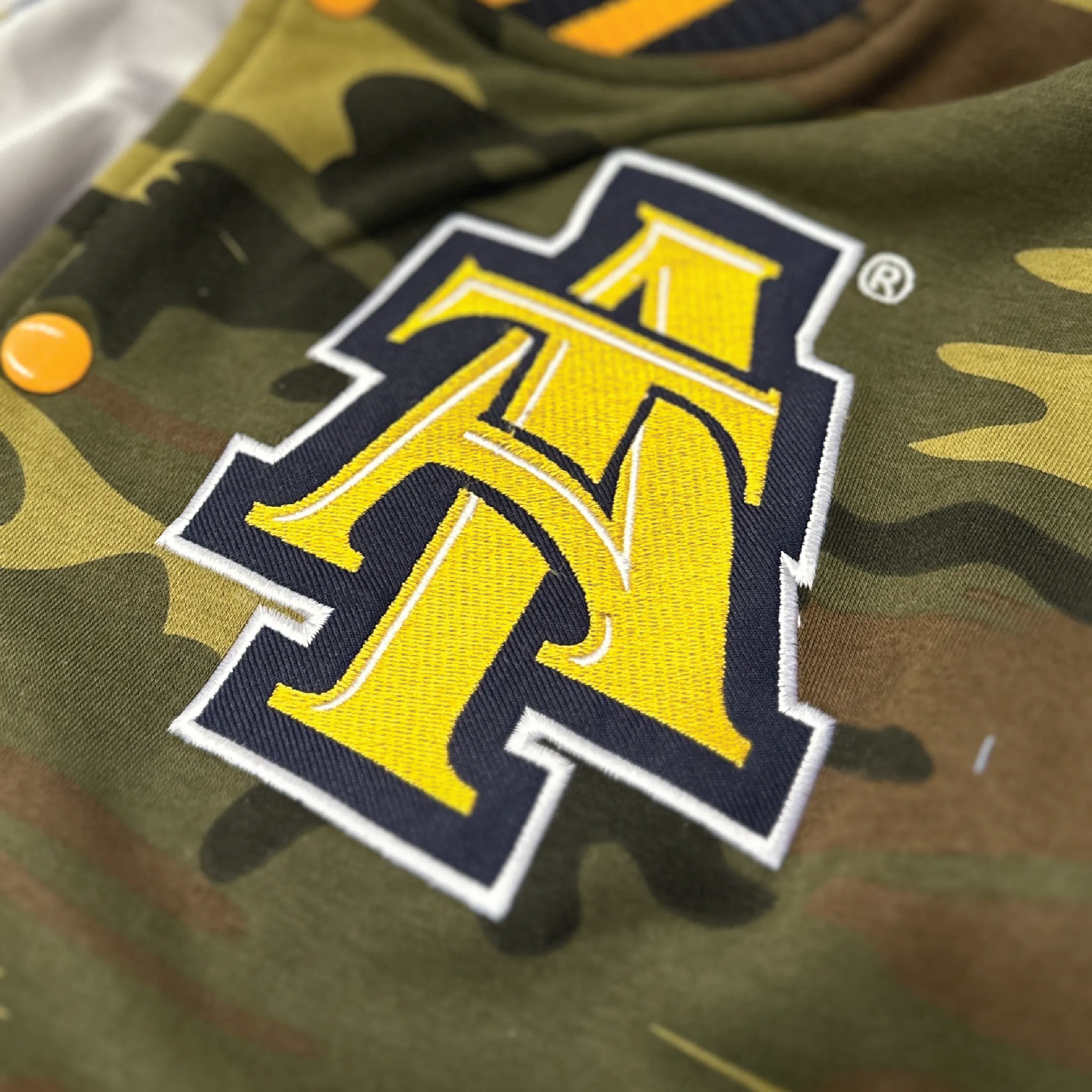 Cotton Fleece Varsity Jacket With Custom Printed Lining 3