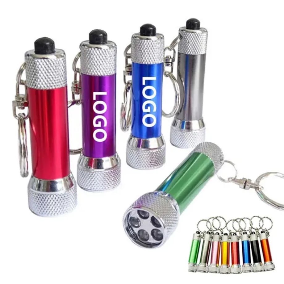 Custom Mini Aluminum Alloy Portable LED Flashlight Keychain 2