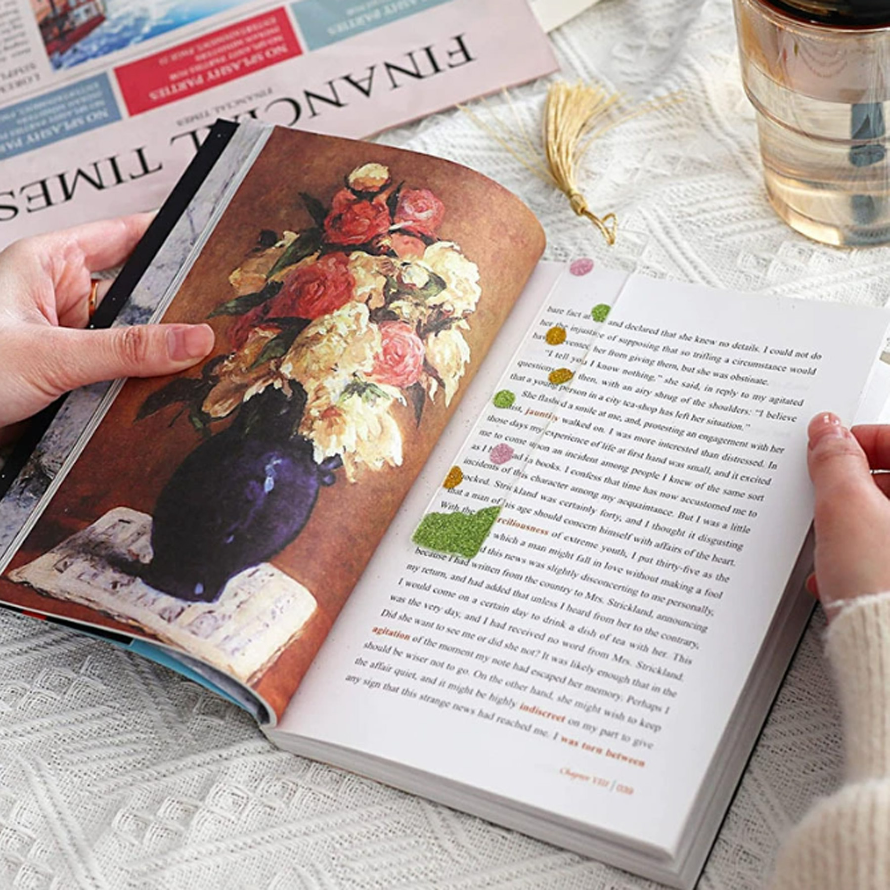 Acrylic Bookmark with Tassels 1