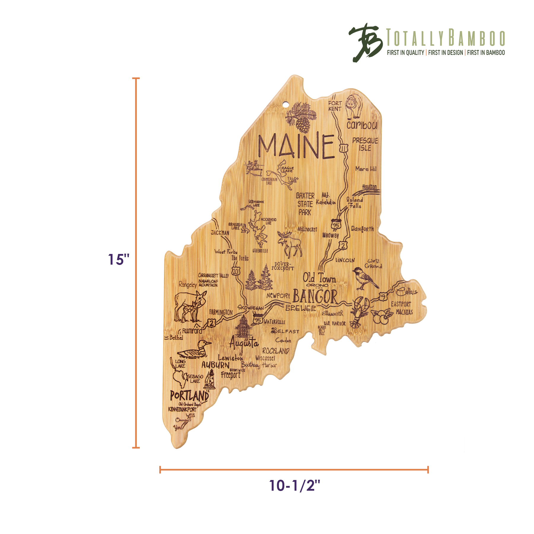 Destination Maine Cutting & Serving Board 11