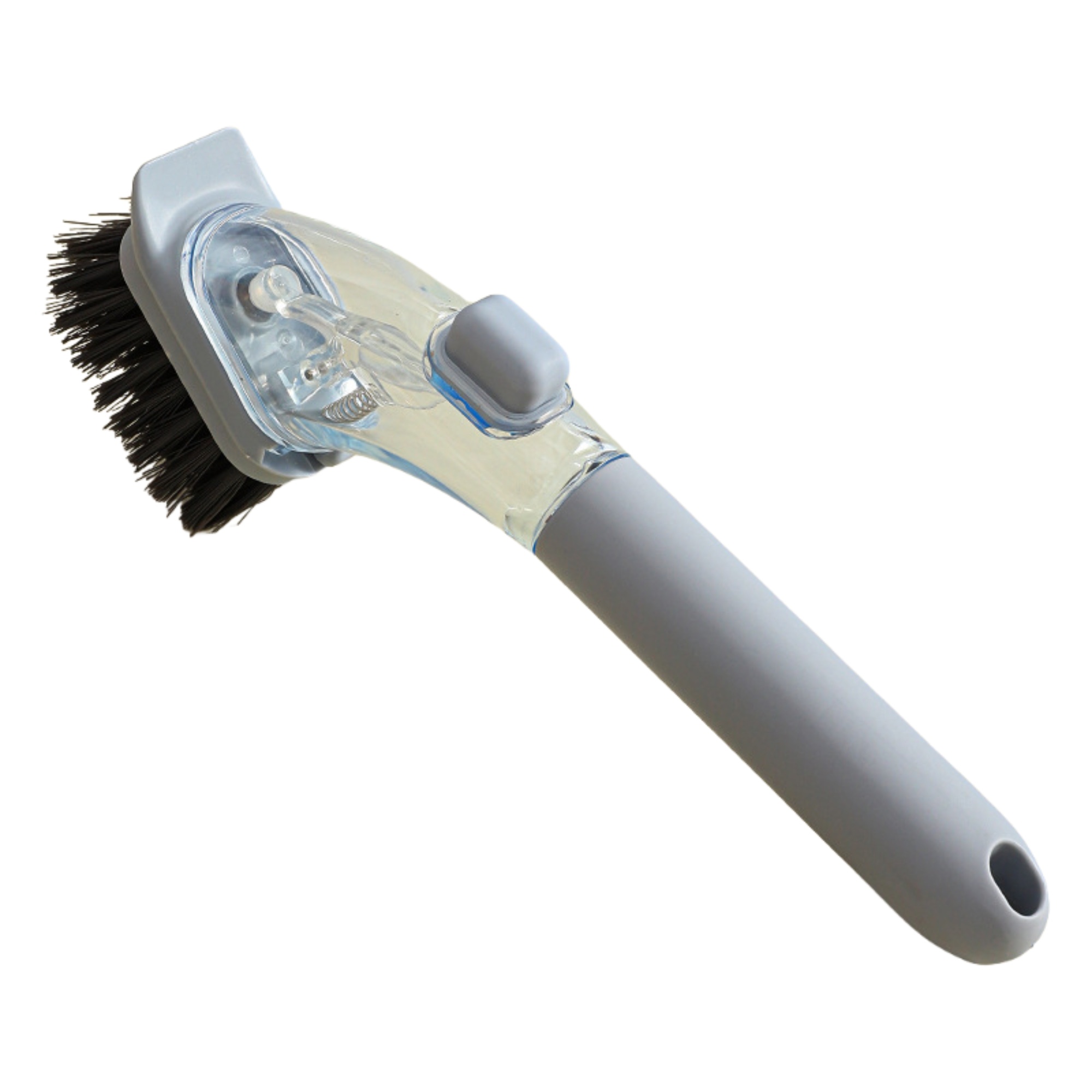 Press-to-add liquid cleaning brush 3