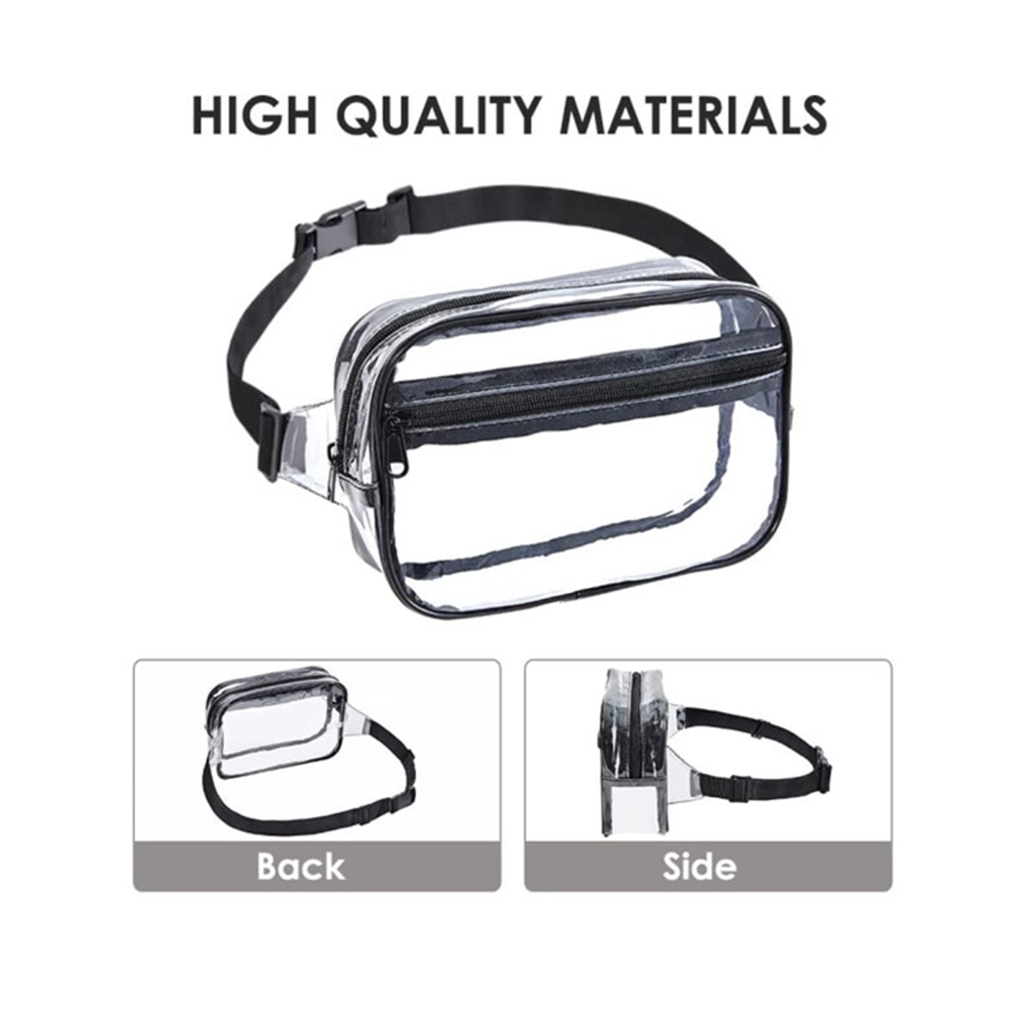 Waterproof Clear PVC Waist Bag 4