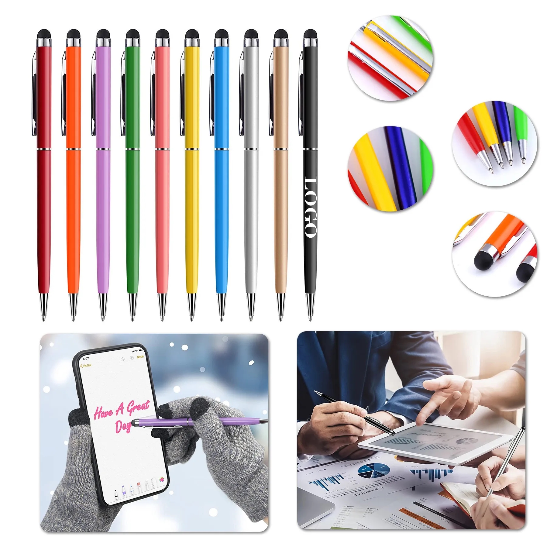 Stylus Pens Universal Ballpoint 2 In 1 3