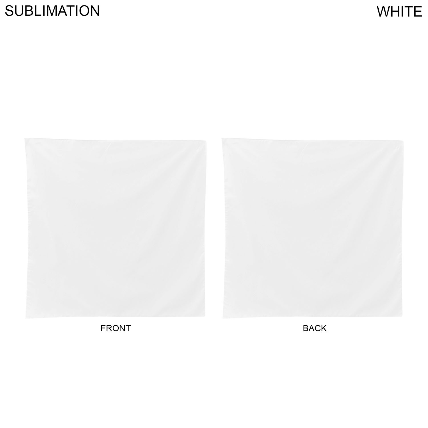 2-Tone Double Sided Bandana, 22x22, Sublimated Edge to Edge 2 sides 5
