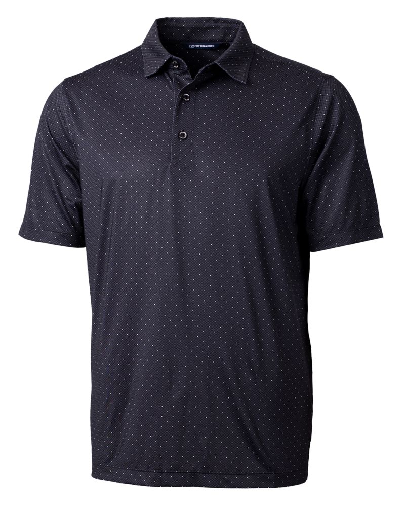 Pike Double Dot Print Stretch Mens Polo
