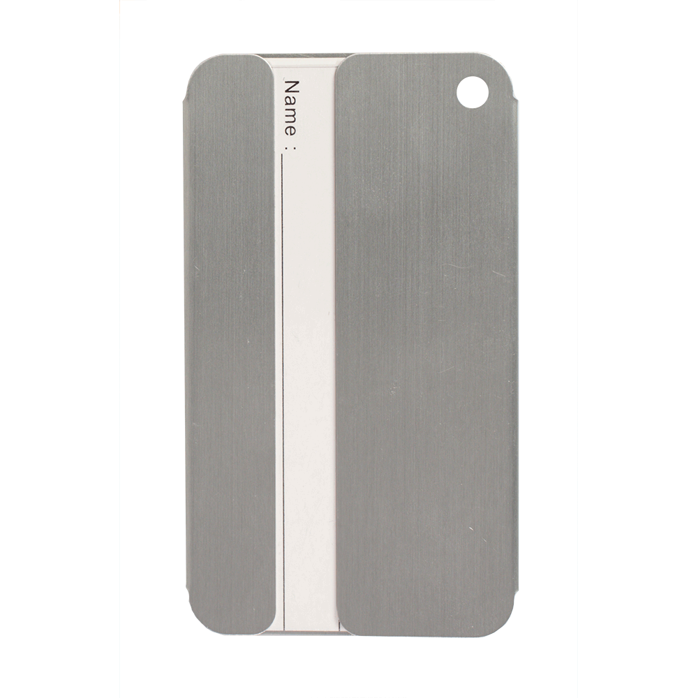Texture Tone® Aluminum Rectangle Luggage Tag 16