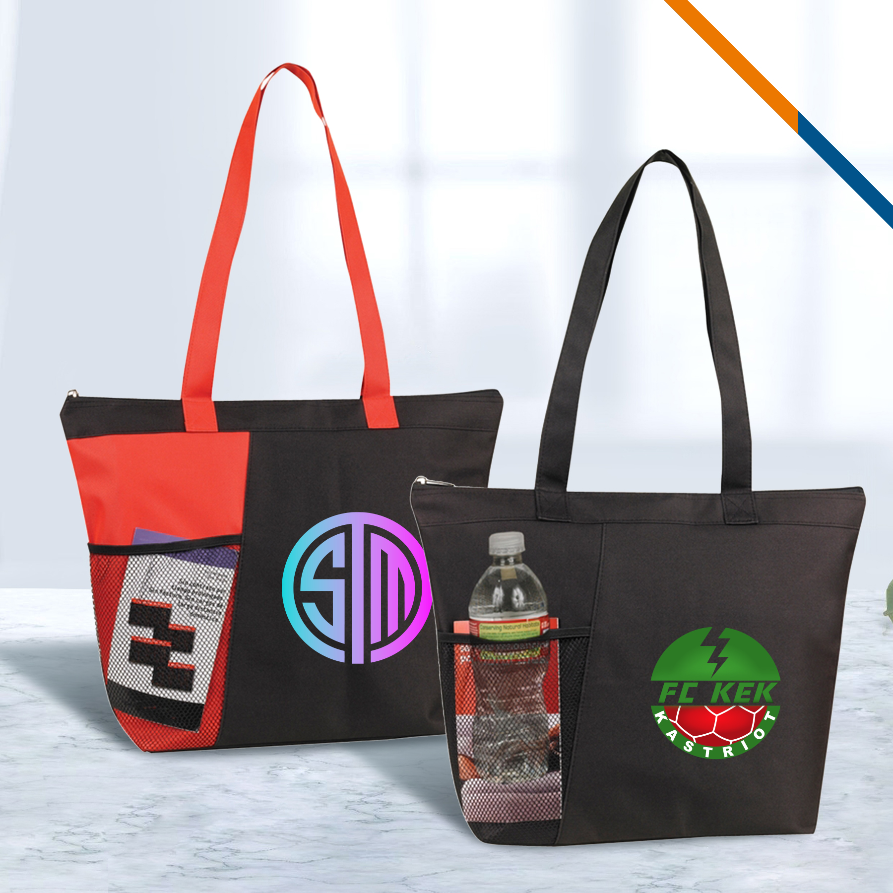 Metic Tote Bag, custom tote bag with logo imprint 3
