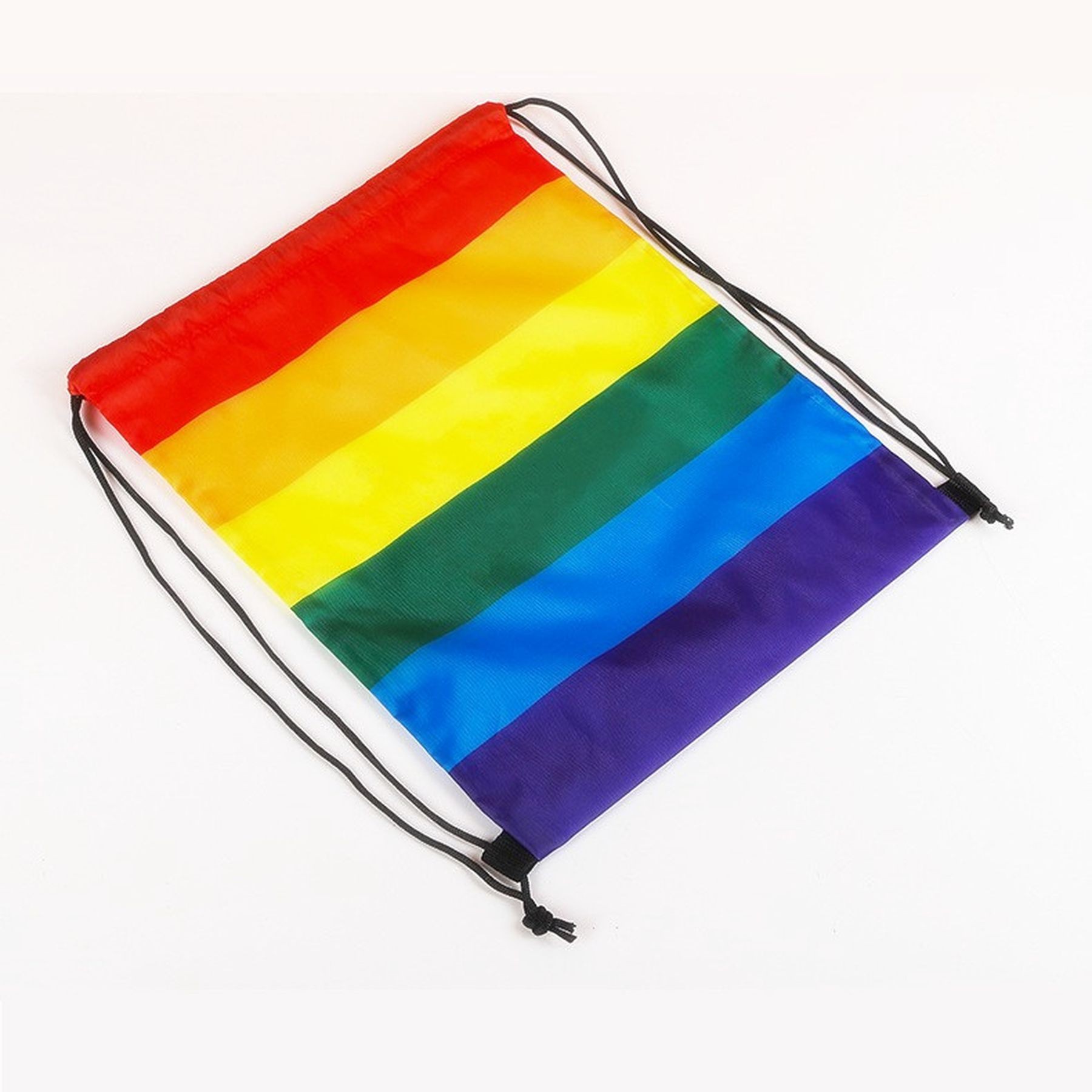 Rainbow Drawstring Bag Bisexual Pride Flag Stripes Backpack 9