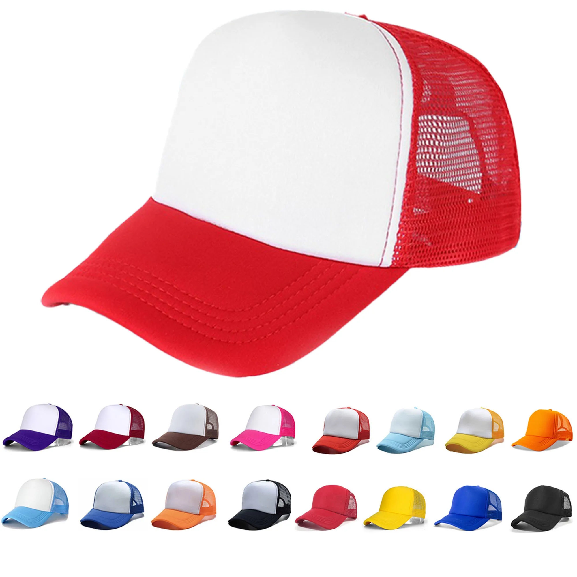 Sunshade Baseball Mesh Hat Colored Advertising 1