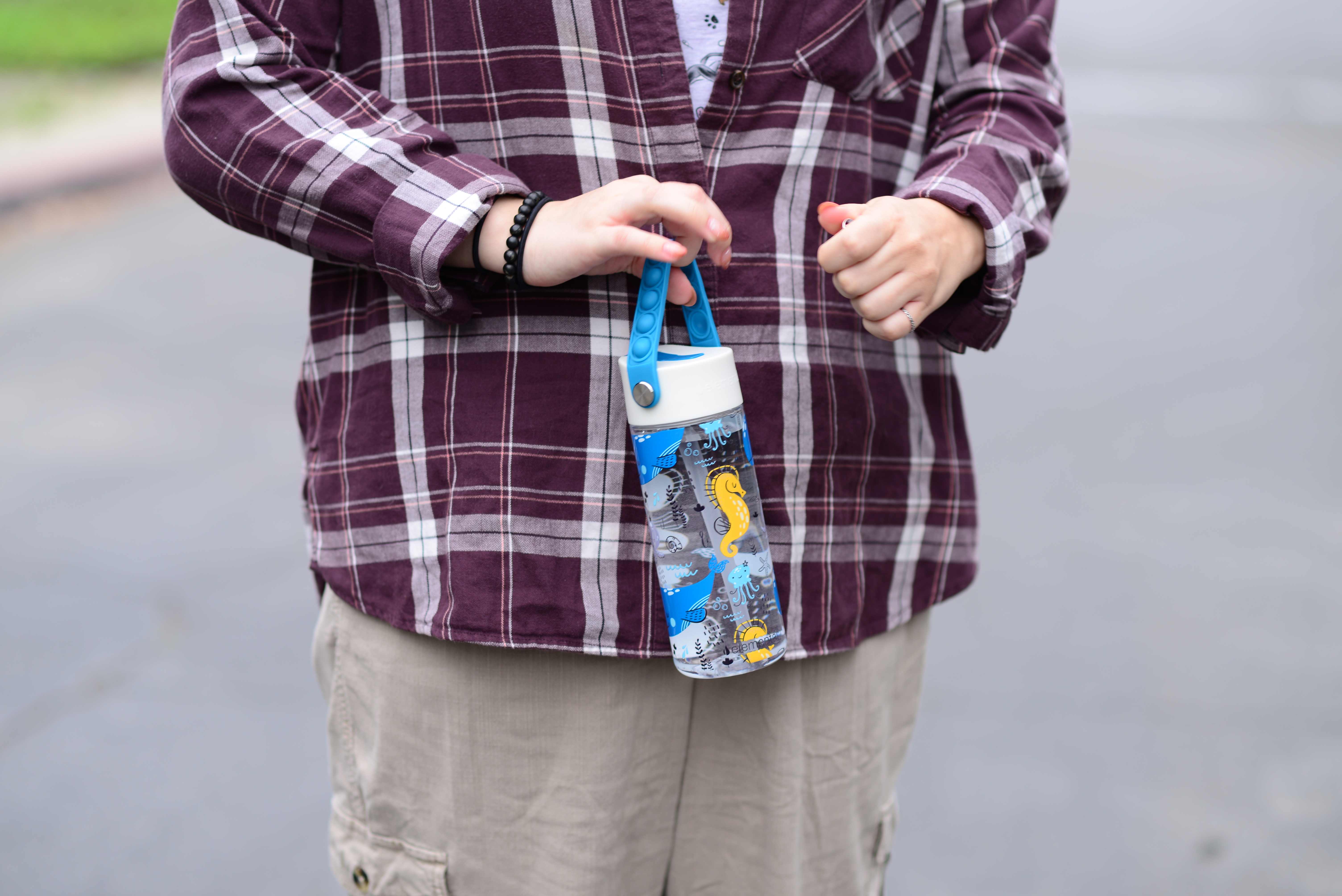 Elemental® Splash Pop Fidget 18oz Tritan Water Bottle - with Drinking Spout and Straw 7