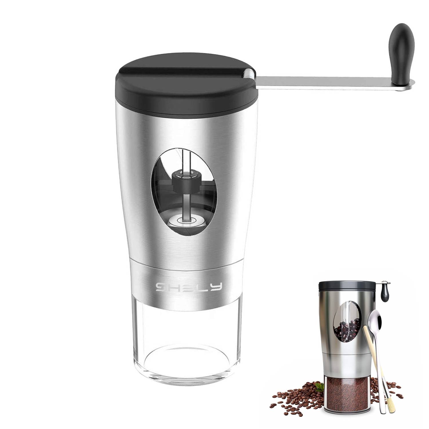 Stainless Steel Manual Coffee Machine 2