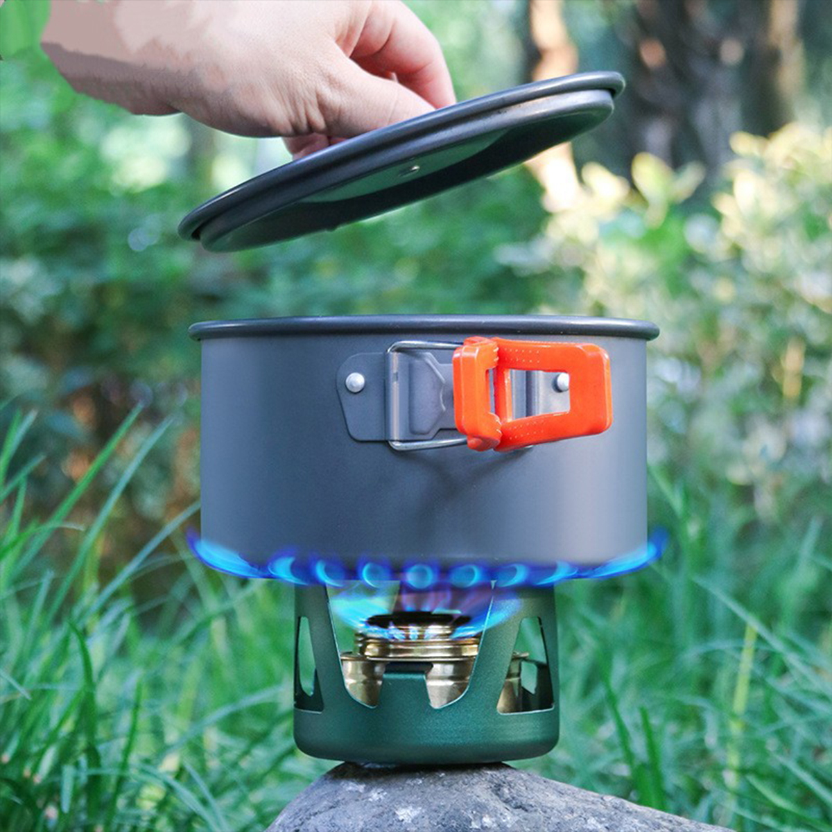 Outdoor Alcohol Stove For Boiling Water Tea Picnic 9
