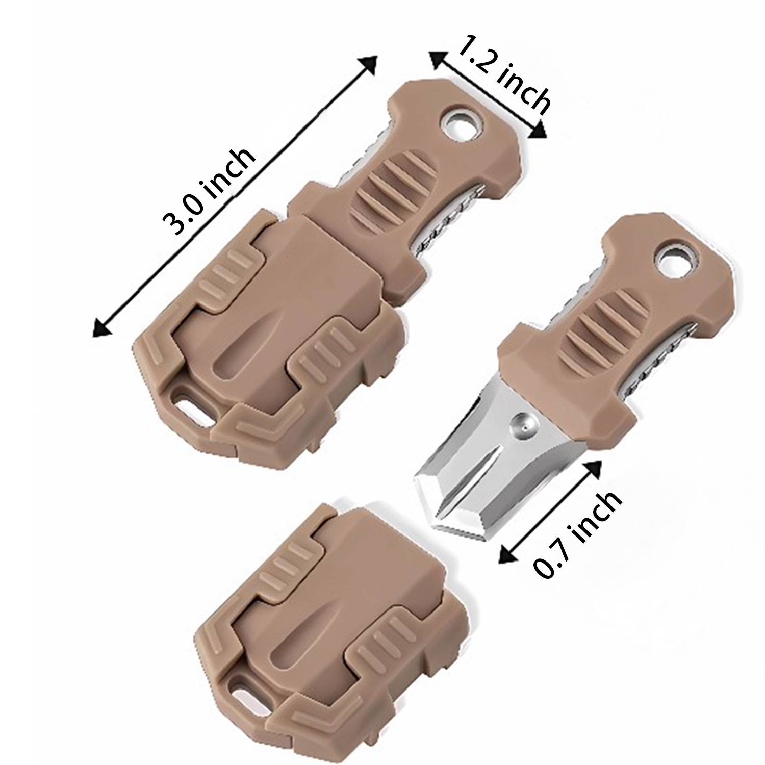 Multi Functional Keychain Mini Self-Defense Knife 4